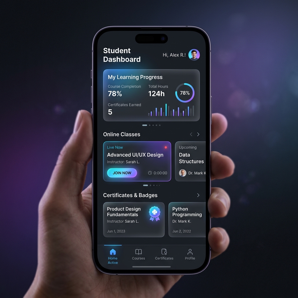 Mobile App Interface Mockup